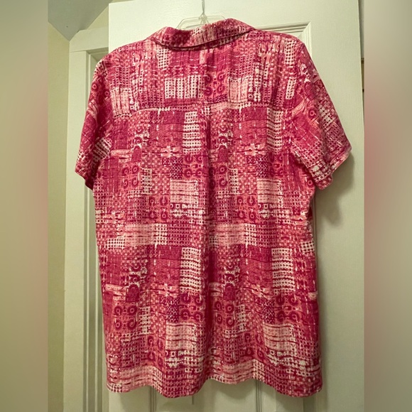 Joan Rivers Pink Button Down Shirt - Picture 2 of 7